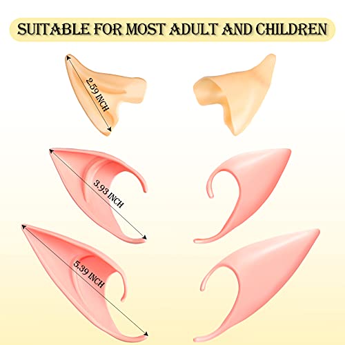 Skylety 3 Paia Orecchie da Elfo in Lattice