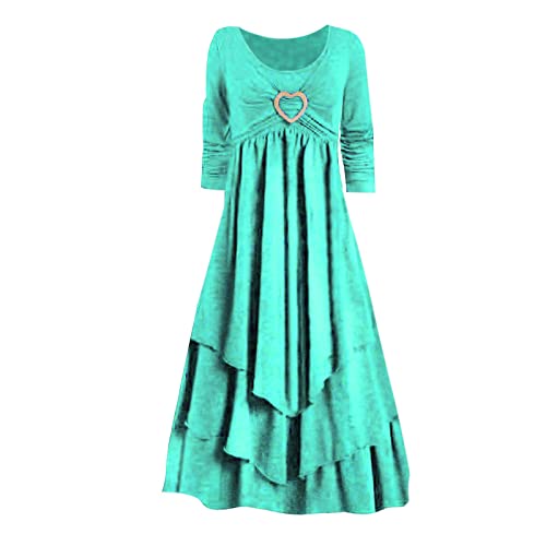 Robe ample décontractée manches longues femmes vêtement fluide chic - 3