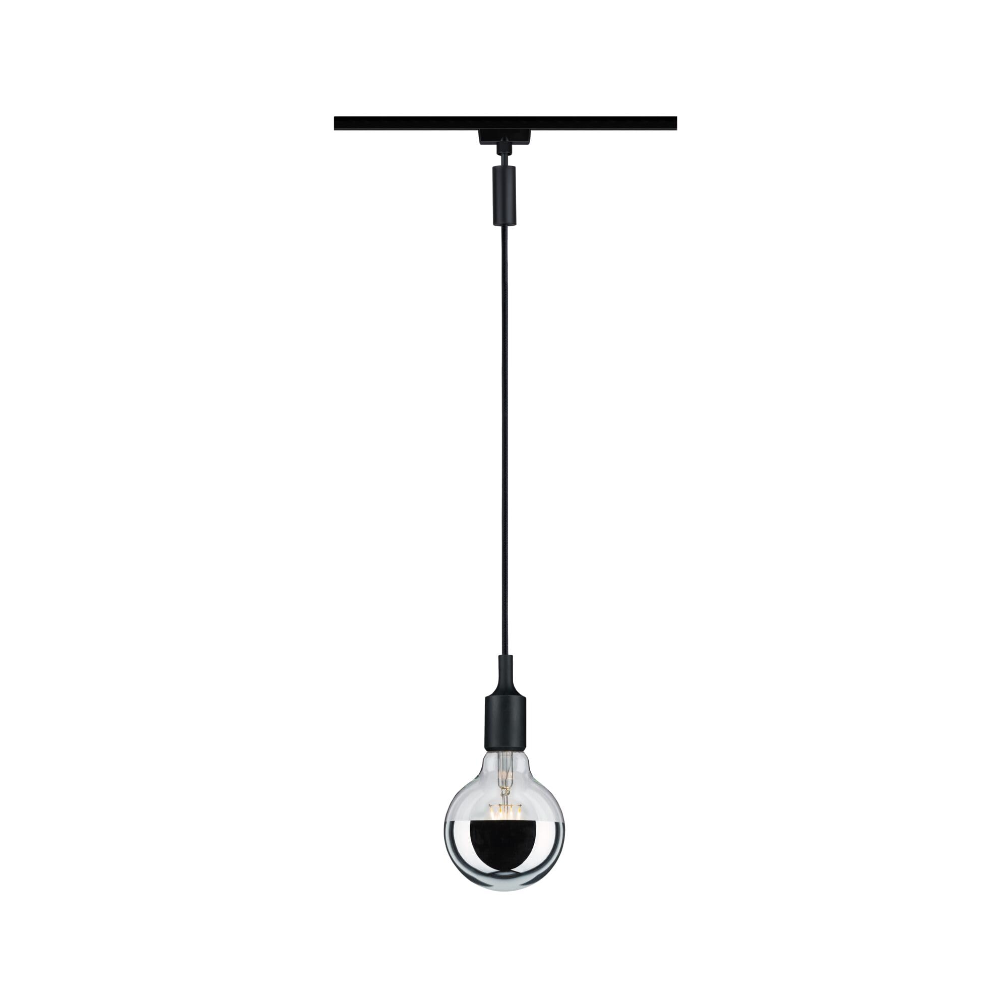Paulmann 96914 Adaptateur de suspension URail Universal, max. 50 W, 230 V, noir mat, système de rail URail