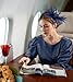 Markest Women's Fascinators Tea Party Headpiece Feather Headwear for Derby 20s Party Accessory Cocktail Wedding HA9213-Navy blue
