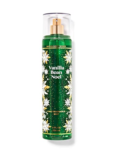 Bath and Body Works Vanilla Bean Noel Fine Fragrance Mist 8 Ounce Full Size Spray Christmas