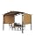 VEVOR 10 x 10 ft Outdoor Pergola, Arched Top Metal Pergola, Retractable Pergola with Sun Shade Canopy, Large Patio Shelter Pavilion, Heavy Duty Garden Pergola for Deck Backyard Porch Poolside