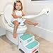 Prince Lionheart Tinkle Trainer SQUISH Toilet Seat - Comfy Toddler Potty Training Toilet Seat with Squishy Top, Sturdy Security Handles, Splash Guard & Non Slip Base - Fits Most Toilets - Glacier