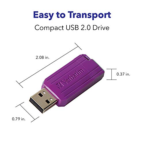 Verbatim 70055 32Gb Pinstripe Usb 2.0 Flash Drive Retractable Thumb Drive thumb #7