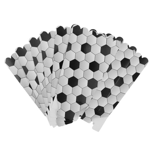 ifundom 6pcs Soccer Popcorn Boxes Fun Snack Containers for Parties Treats Birthdays for Popcorn French Fries and More Adorable Football Design