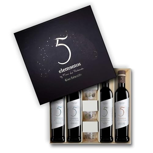 5 Elementos Gran Selección Estuche Premium de Aceite de Oliva Virgen Extra 4x500ml - Regalo Gourmet con Variedades Únicas Cornicabra, Picual, Hojiblanca y Arbequina