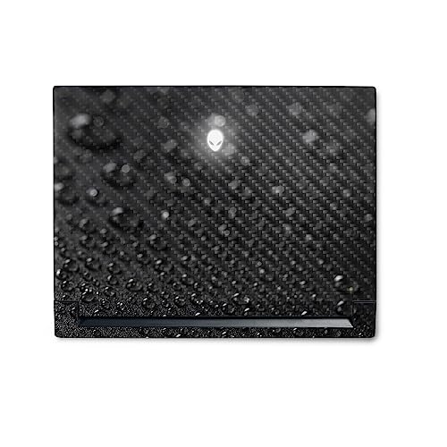Image of MightySkins Carbon Fiber Skin Compatible with Alienware M18 R1 (2023) Full Wrap Kit - Dewdrop | Protective, Durable Textured Carbon Fiber Finish | Easy to Apply & Change Styles | Made in The USA