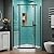 36 Corner Shower Door,36" W x 72" H Neo-Angle Corner Shower Enclosure,Frameless Pivot Shower Doors with 1/4” (6MM) SGCC Tempered Glass for Walk-in Shower,Matte Black