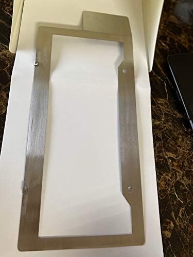 Stainless Steel License Plate Frame with 15 Degree Angled Hawaii State Safety Check Sticker Plate