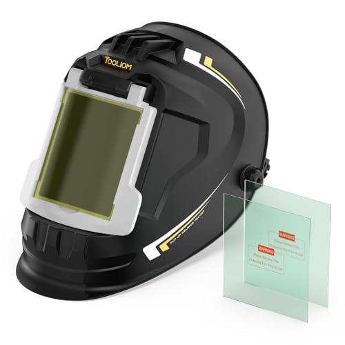Image of TOOLIOM Flip Front Welding Helmet Welding Mask with Flip Up Lens Welding Hood Shade-10 Welder Helmet for Stick MIG TIG