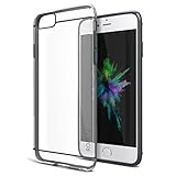 iPhone 6s Plus Case, ROARTZ Gray/Clear Scratch-Resistant Case Crystal Clear Hard Back Panel Slim Fit Cover + TPU Bumper Protection for Apple iPhone 6 Plus (2014) / 6S Plus (2015) 5.5 Inch