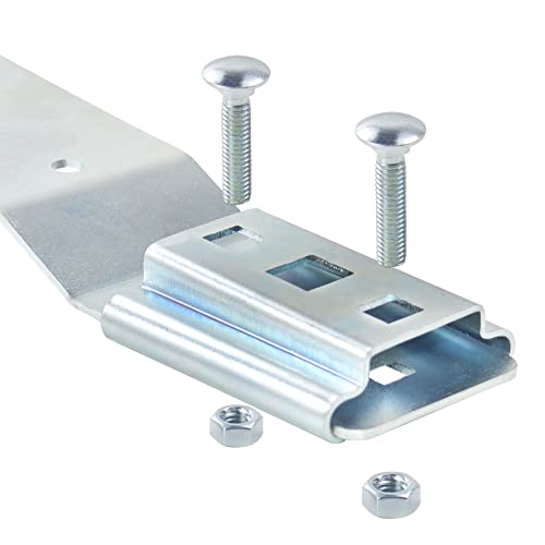 Nidaifei Slow Moving Vehicle Sign Mounting Bracket, Slow Moving Vehicle Sign Bracket Kit, Vehicle Sign Mounting Kit Includes 1 Tractor Bracket, 1 Street Sign Bracket, 4 Bolts And 4 Nuts #TOP4