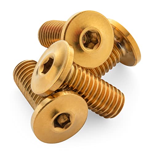 Image of Terske Ultra-Low Profile Superlight Titanium Bottle Cage Bolts