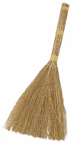 Package of 2- Straw Bristled 24" Long Craft Broom- For Weddings, Crafts, and Displays