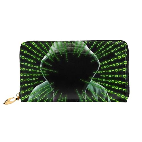 Portefeuille en cuir pour femme double zip pour résoudre le manque de rangement