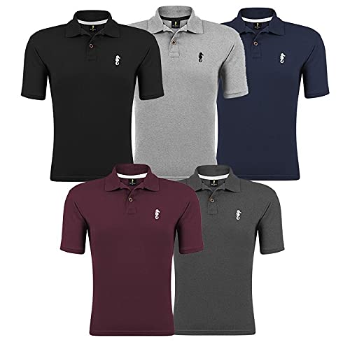 Kit 05 Camisetas Gola Polo - Polo Marine (Kit 04, GG)