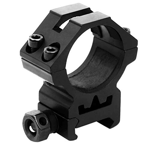 West Lake Scope Rings 1 Inch 30Mm Low Profile Scope Mounts For Picatinny Weaver Rail (Set Of 2), See-Thru Design, Ring Adapter Inserts Included #TOP4