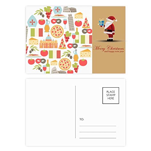 Cartes postales d'Italie avec le P&egrave;re No&euml;l romain pour vos v&oelig;ux