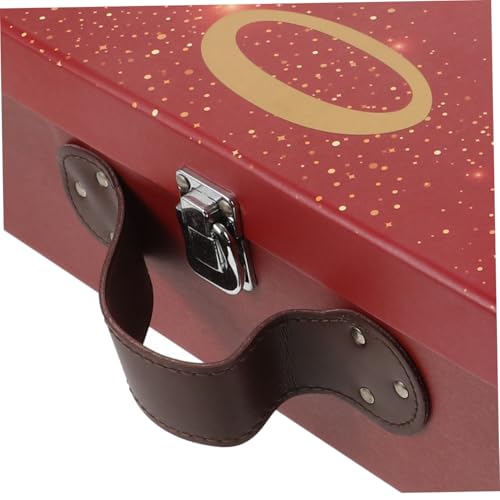 Boîte à dragées mariage Healvian, mini valise carton rouge pour table de fête