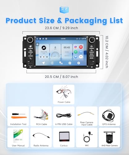 Radio para Jeep Wrangler 2007-2017, Android 7" táctil miniatura 3