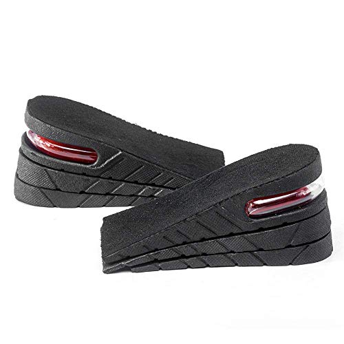 Orthotic Air Bubble Insoles, Three Quarter 3/4 and Full Length, up to 5cm raise, Cut to size, Odour free, comfortable, Black, Three Quarter UK 3-9