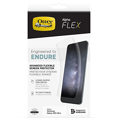 Protection d'écran Galaxy S22 Ultra OtterBox Alpha Flex transparente