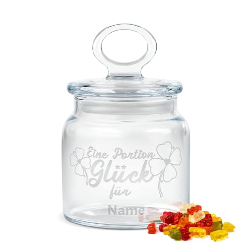 Print Royal PR Personalisierte Keksdose aus Glas mit Gravur...