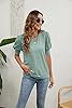 Puff Sleeve Shirts for Women Summer Trendy Dressy ... #4