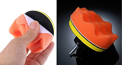 Image of DIY Crafts Pack of 4 Pcs 1 Kit, Multi Colour, Car Cleaning Felt & Wool Pad Foam Polishing Waxing Pad Kits Buffing Pad Polishing Wheel Sponge and(Pack of 4 Pcs 1 Kit, Multi Colour)