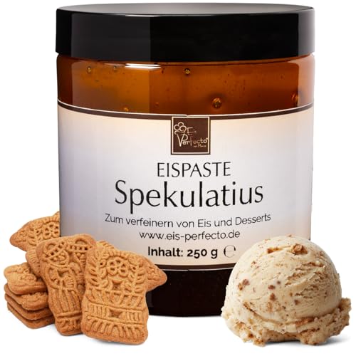 Spekulatius-Eispaste für leckeres aromatisches Eis » Auch zum Verfeinern von leckeren Desserts, Getränke, Pralinen Torten und vielem mehr » Inhalt 250 g