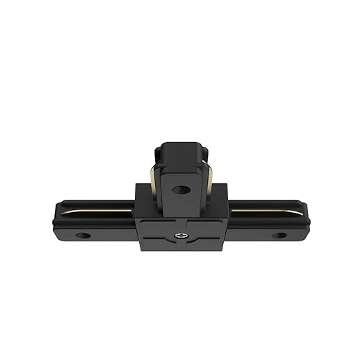 Goldmedal Vertigo T Track Connector ? Black | Pack of 1 | Surface-Mounted Power Track | Made Up of Extruded Aluminium Housing | Merges Three Track Lengths | Enabling A T-Formation Setup