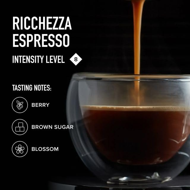 Image of Peet's Coffee, Medium Roast Espresso Capsules, Compatible with Nespresso Original Machine, 100% Arabica Coffee - Ricchezza Intensity 8, 100 Count (10 Boxes of 10 Espresso Capsules)
