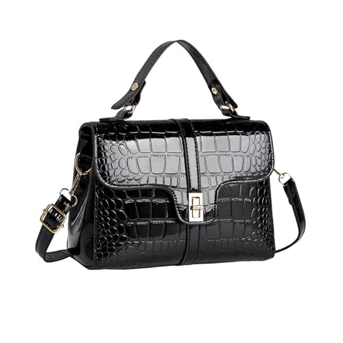 Sac bandoulière femme noir petit sac a main épaule imperméable chic