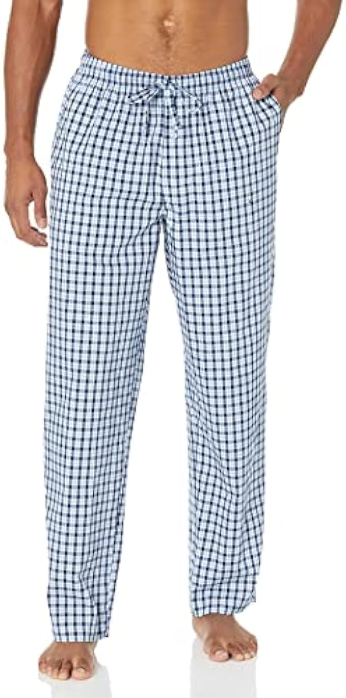 Amazon Essentials Men's Straight-Fit Woven Pajama Pant