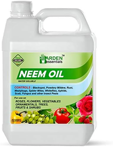Neem Oil Spray for Plants Insect Control | Cold Pressed Neem Oil | Water Soluble Concentrate for Indoor & Outdoor Plants (1 litre)