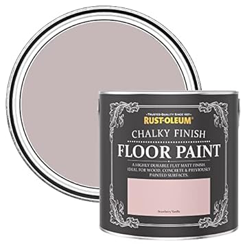 Rust-Oleum Pink Scratch-Resistant Floor Paint in Matt Finish - Strawberry Vanilla 2.5L
