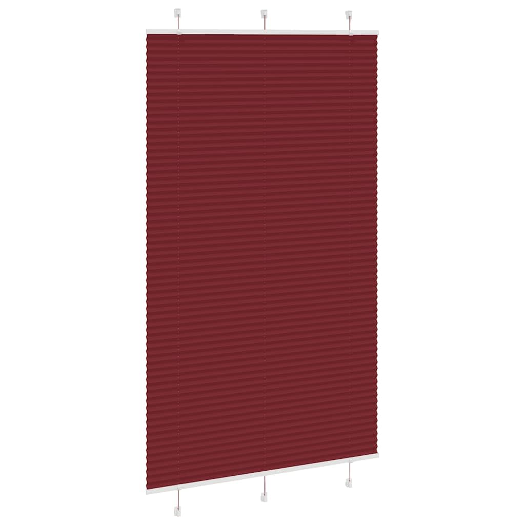 Generico Tenda Plissettata Rosso Bordeaux 120x200 cm Larghezza Tessuto,Trattamenti per finestre,Tende alla veneziana-4015266