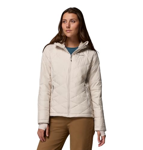 Image of Columbia Women's Omni-Heat Reflective Heavenly Hooded Hiking & Trekking Down Standard Length Jacket