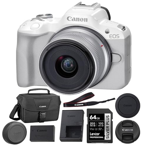Canon EOS R3 camera: Canon EOS R50 Mirrorless Camera with 1845mm Lens Guide