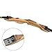 ZSHJGJR 24-40lbs Archery Takedown Recurve Bow Wooden Riser Traditional Longbow 62