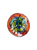 Dale Tiffany 13107AV-D9 Valente Hand Blown Art Glass Wall Decor, Multicolor, 9" Diameter