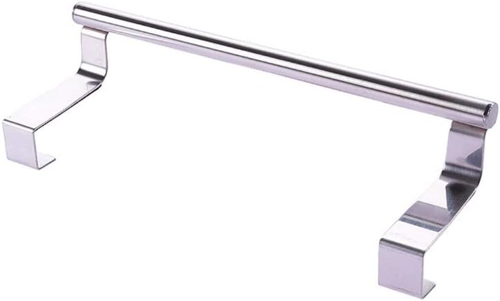 Towel Holder Over Kitchen Cabinet Door Bathroom Towels Rack Hanger Silver Stainless Steel Wall Hanging Towel Barkitche Cabinet