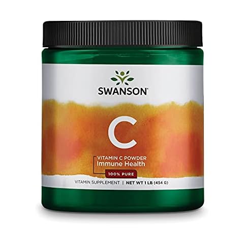 Swanson Vitamin C Powder 100% Pure Ascorbic Acid Cover