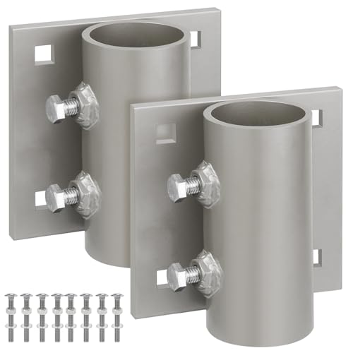 Dock Brackets Hardware Dock Side Leg Pipe Holder Stationary/Floating Dock Posts Hardware Holder Sleeve for Pipe Pole Heavy Duty 7/16 Holes for 3/8 Carriage Bolts