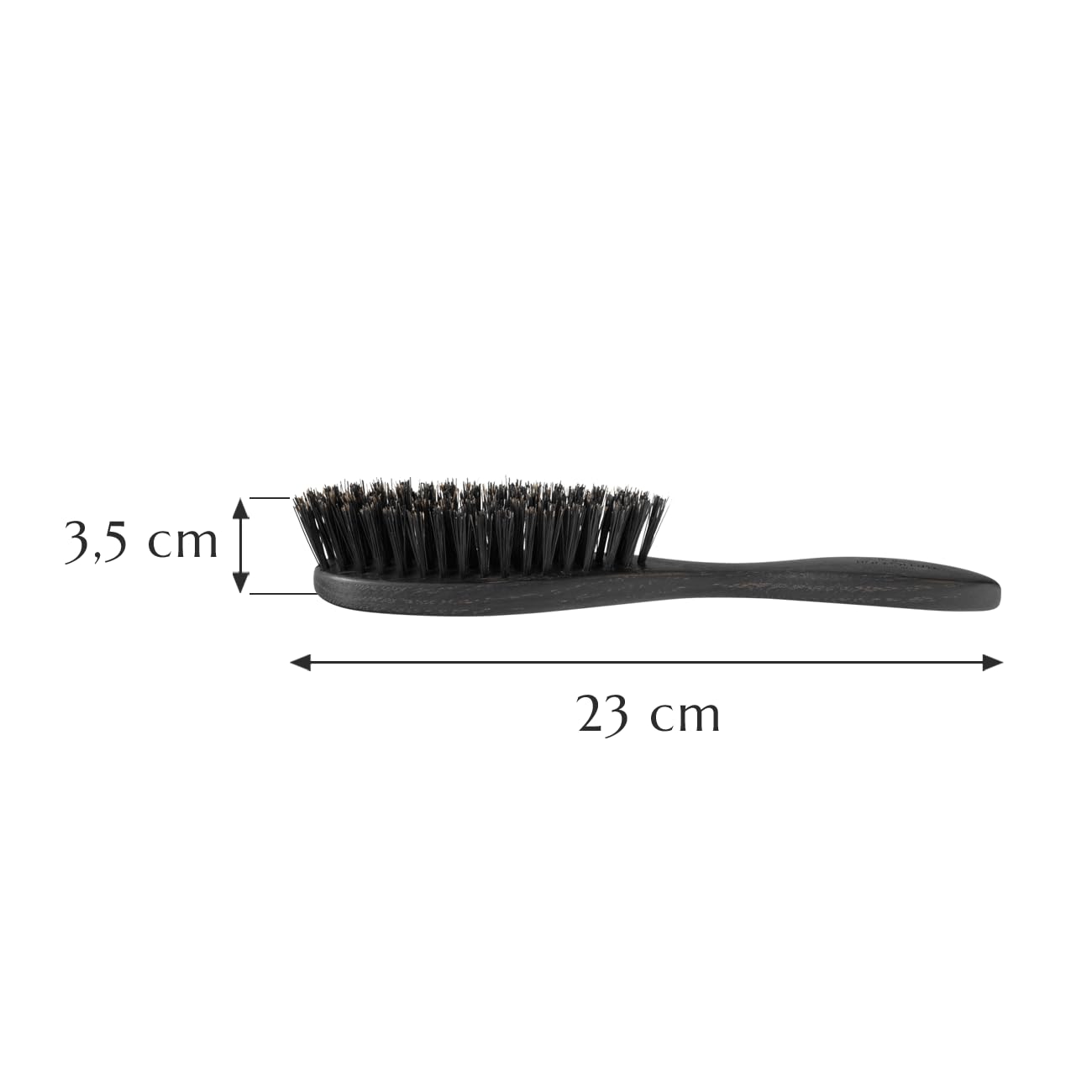 Cepillo de pelo con cerdas de jabalí de roble ahumado de alta calidad, para todas las longitudes de pelo, brillo natural, HOLZ-LEUTE