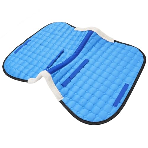 Fabater Almohadilla para Silla de Montar de Caballo, Cómoda y Transpirable, Sastrería 3D para Montar a Caballo, Almohadilla Absorbente para el Sudor (Blue)