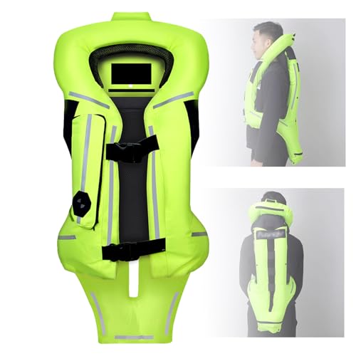 Chaqueta reflectante para motocicleta con bolsa de aire, chaleco de motocross para mayor seguridad, inflado rápido en 0,3 segundos, ideal para competiciones de bicicleta