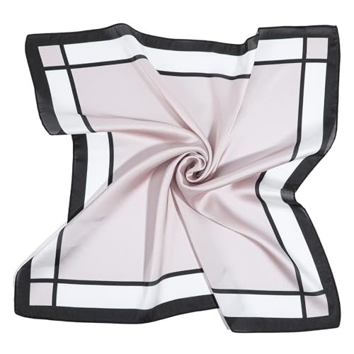 Neck Scarf for Women,Head scarf Women's hair Sleeping Wrap Lightweight Square Neckerchief for Handbag 23.62 x 23.62 inch