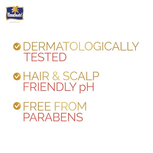 Image of Parachute Advansed Protein Shampoo with Coconut Milk & Almond | Up to 2X smoother hair | Silky smooth | Protein Lock Technology | Paraben free | For Men & Women | 340ml