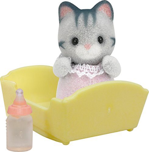 SYLVANIAN FAMILIES 3552 Baby Gatto, Grigio